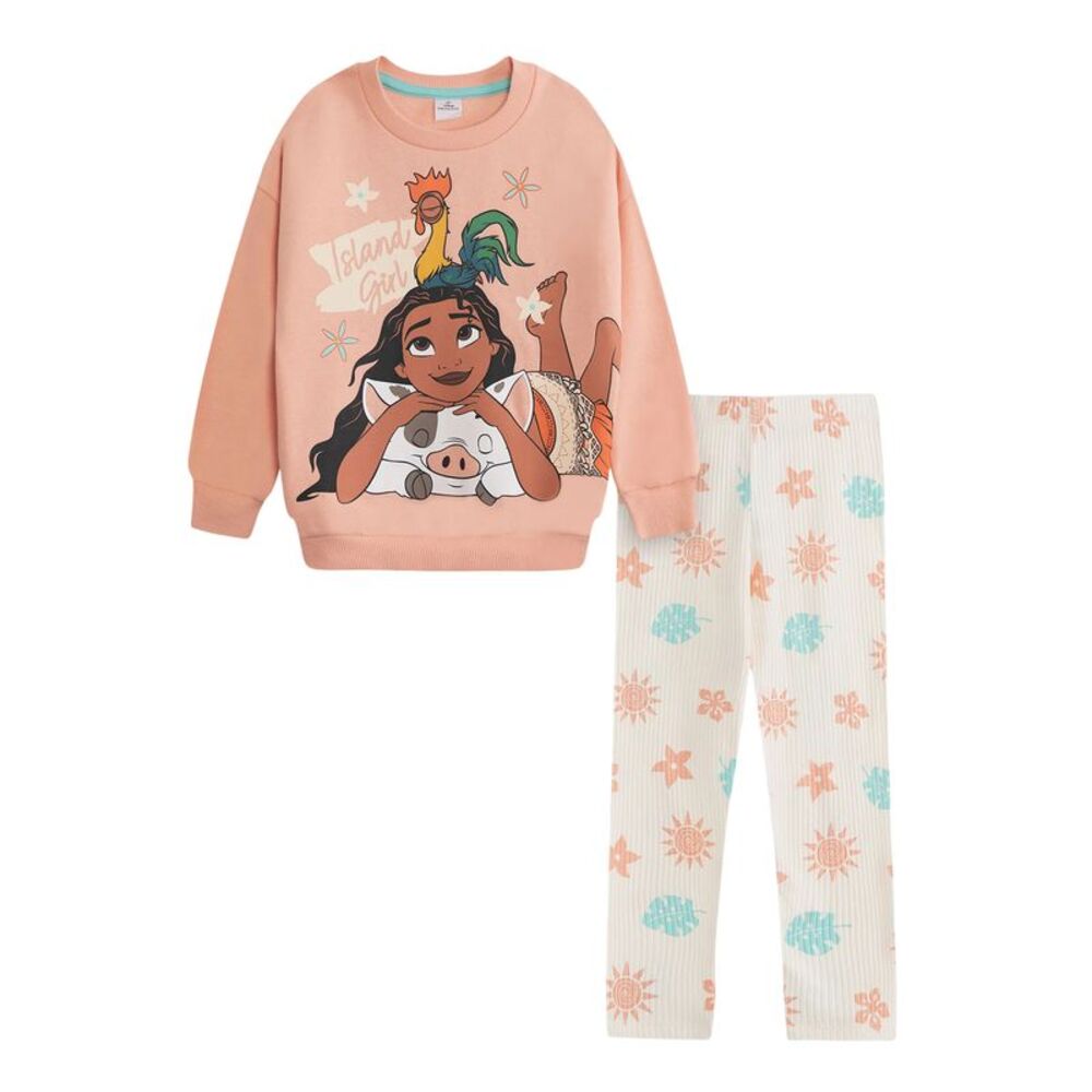 Moana Girls Sweatshirt & Jogging Bottoms Set / Multicolored